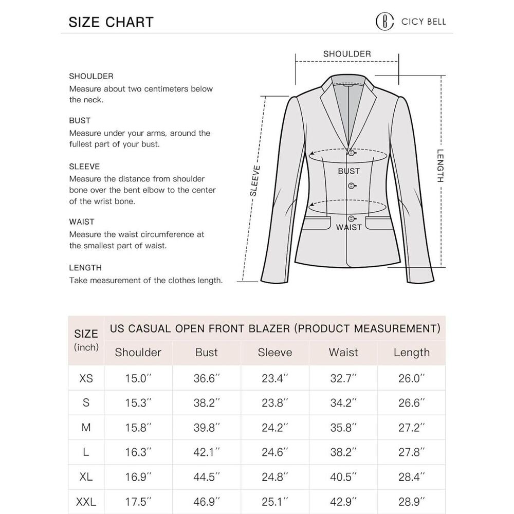 New Cicy Bell Blazer Sz M Gray Business Casual One Button Pockets Classic Career - Picture 14 of 16